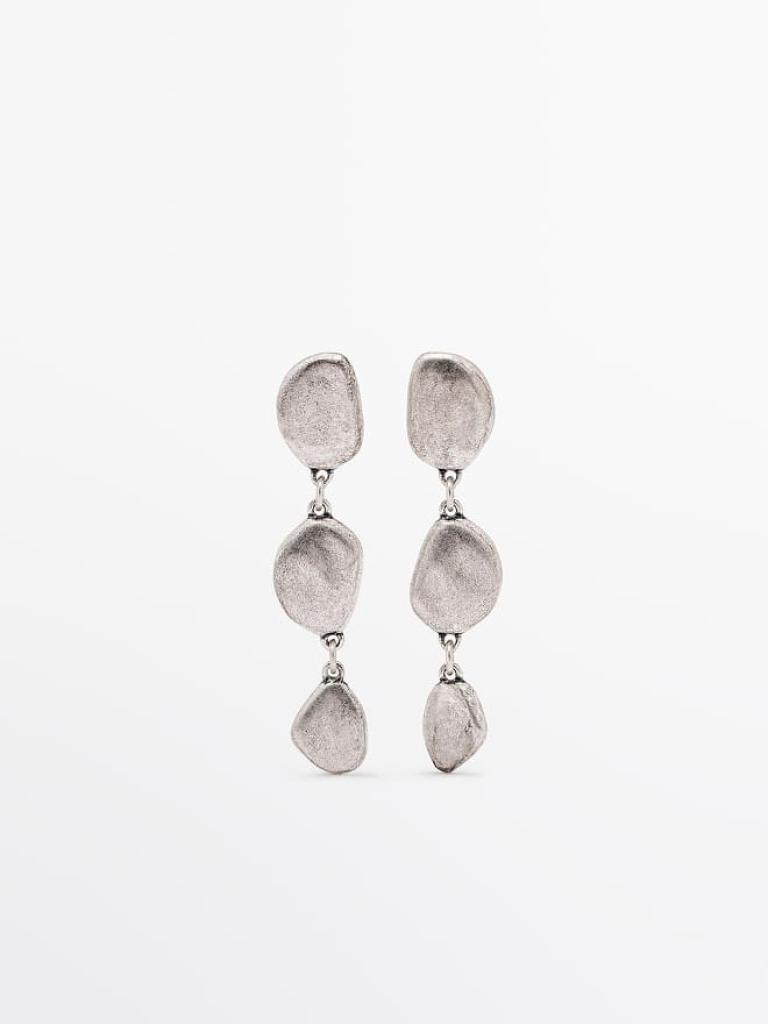Long Leaf Shaped Earrings